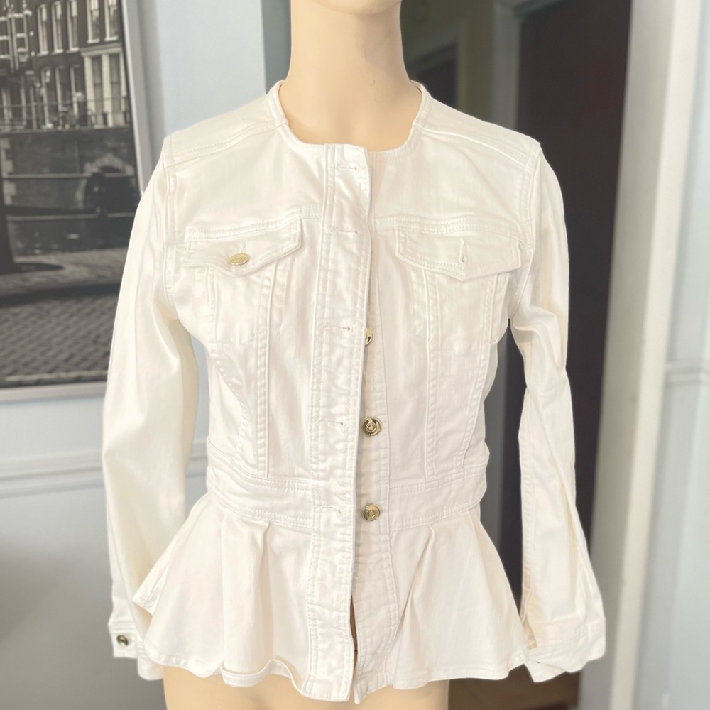 . Liz Claiborne Denim Jacket white for wome’s
